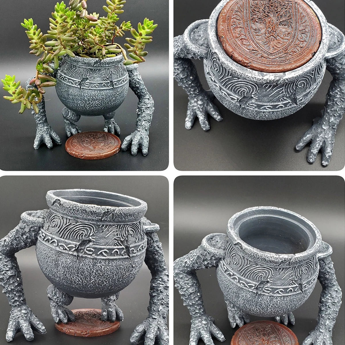 Frog Garden Planter – Whimsical Patio Pot with Legs for Plants & Succulents