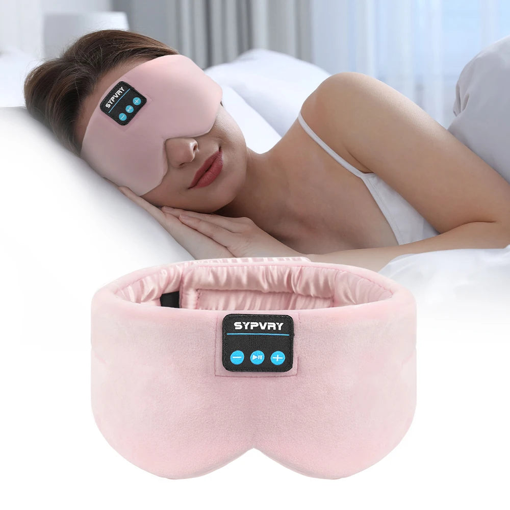 Wireless Bluetooth Eye Mask with Built-In Headphones – Music Sleep Mask for Men & Women