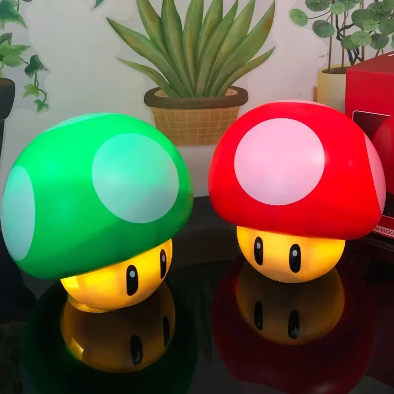 Retro Gaming LED Mood Light – Pac-Man, Super Mushroom & Star Night Lamps (Voice Control)