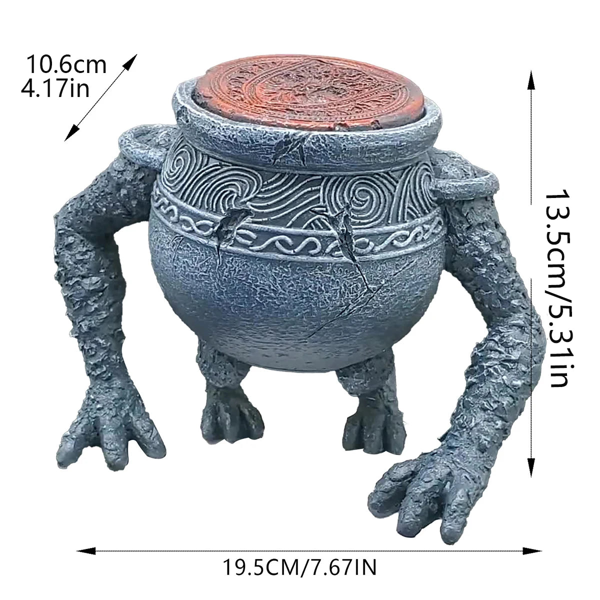 Frog Garden Planter – Whimsical Patio Pot with Legs for Plants & Succulents