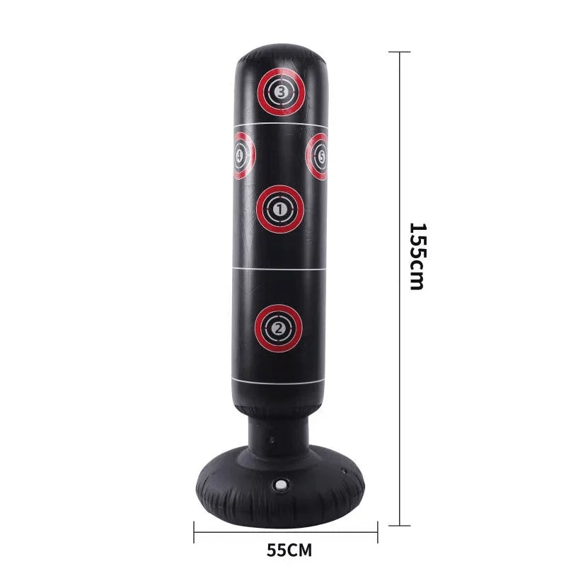 120cm Inflatable Punching Bag – Stress Relief Boxing Toy for Kids & Adults