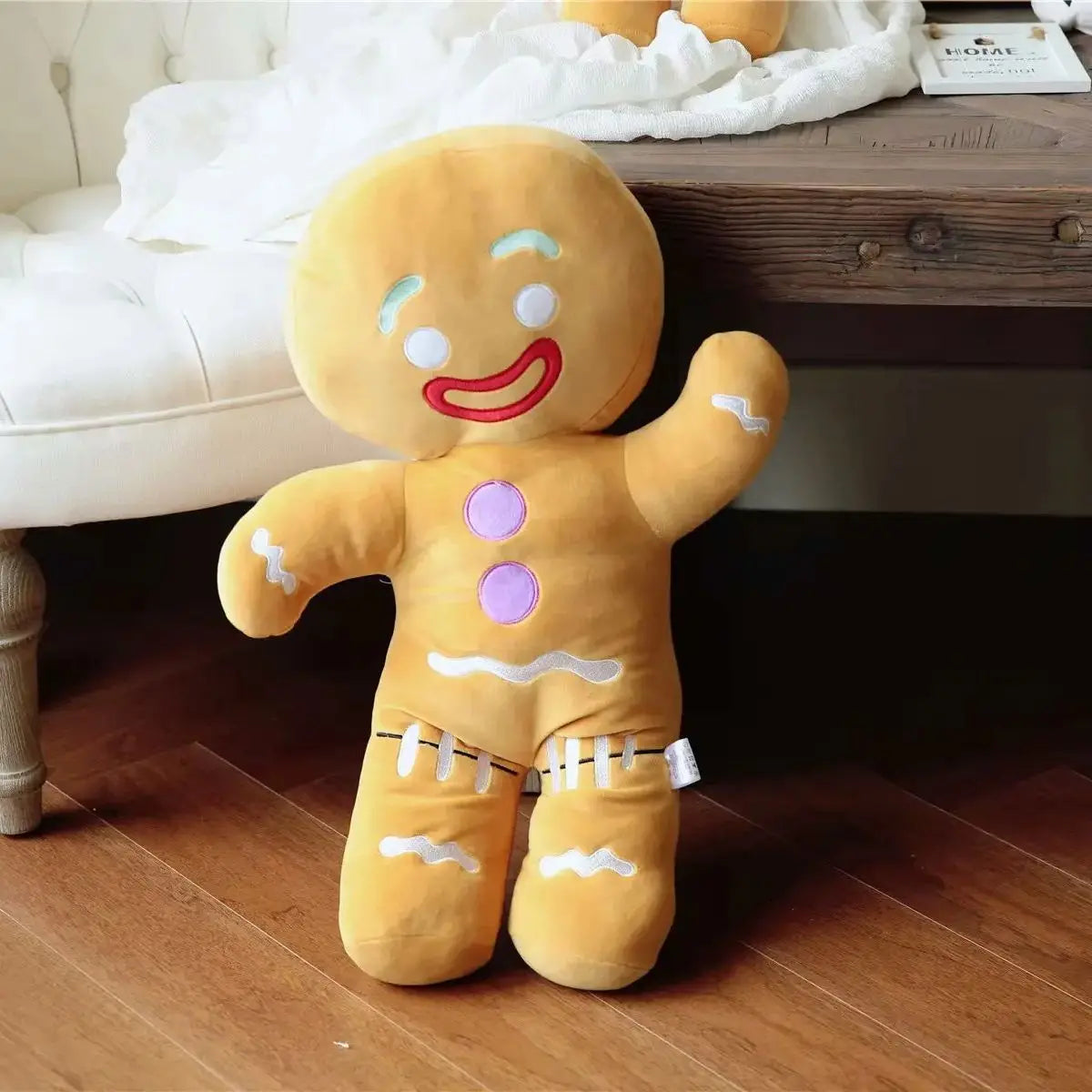 Gingerbread Biscuit Plush Toy – Soft Cookie Doll for Room Decor & Gifting