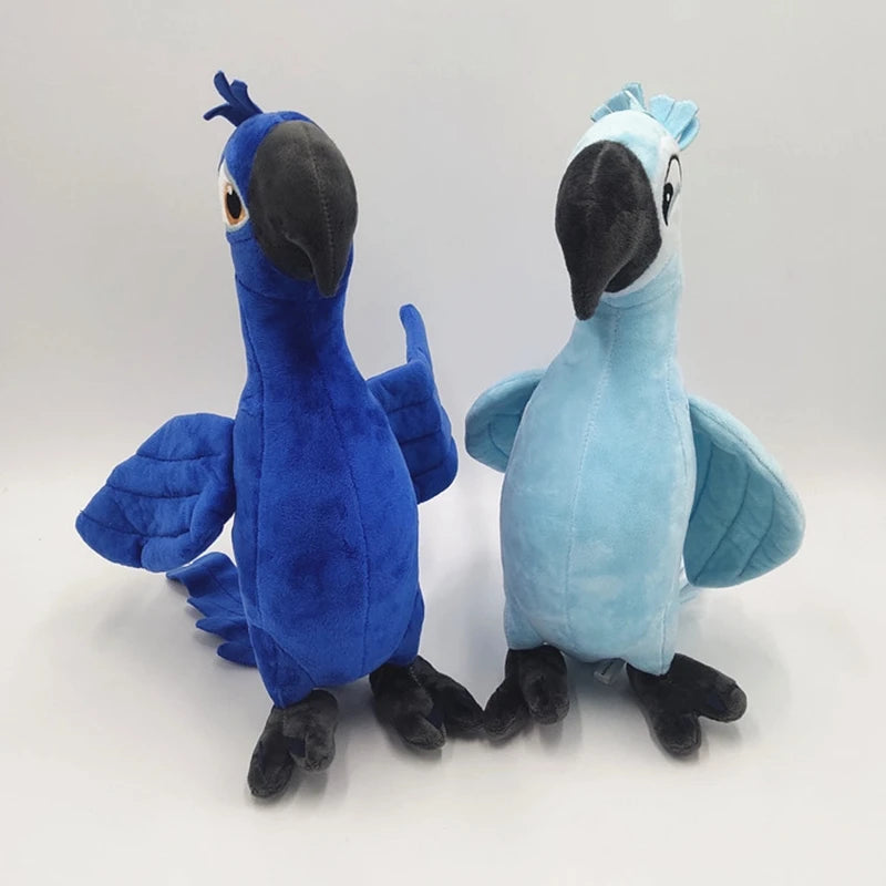 Blue Parrot Plush Toy Set – Inspired by Rio Movie Characters | Soft Stuffed Birds for Kids & Collectors