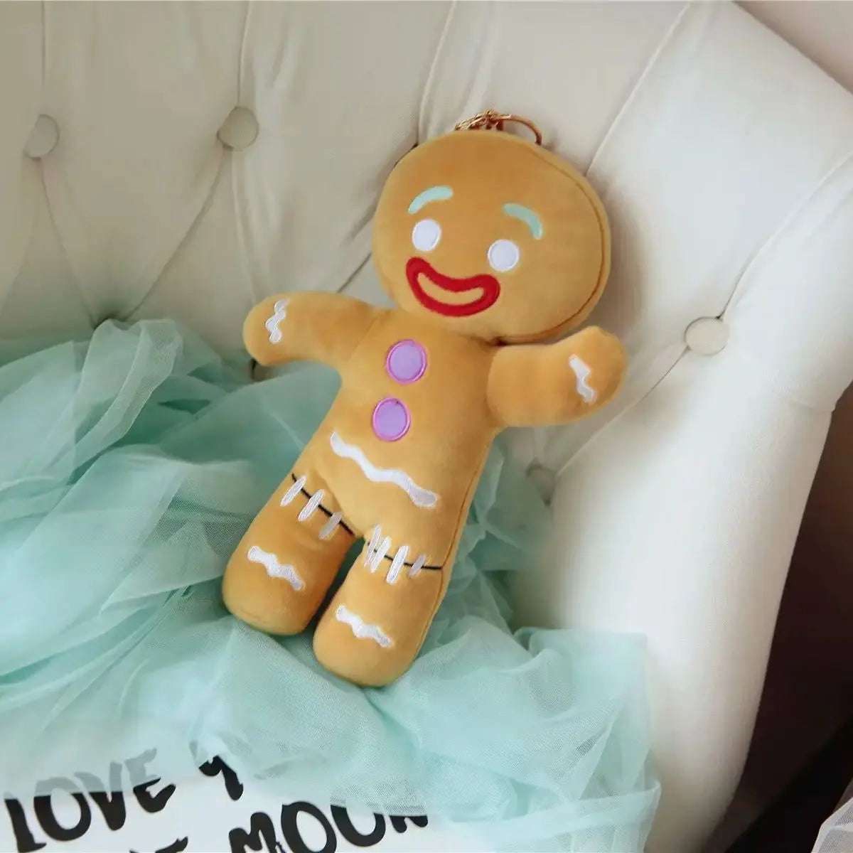 Gingerbread Biscuit Plush Toy – Soft Cookie Doll for Room Decor & Gifting