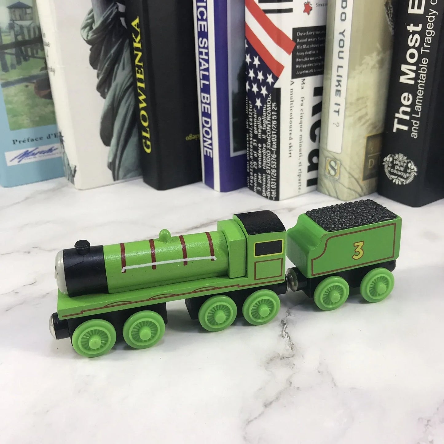 Classic Wooden Train Set for Kids