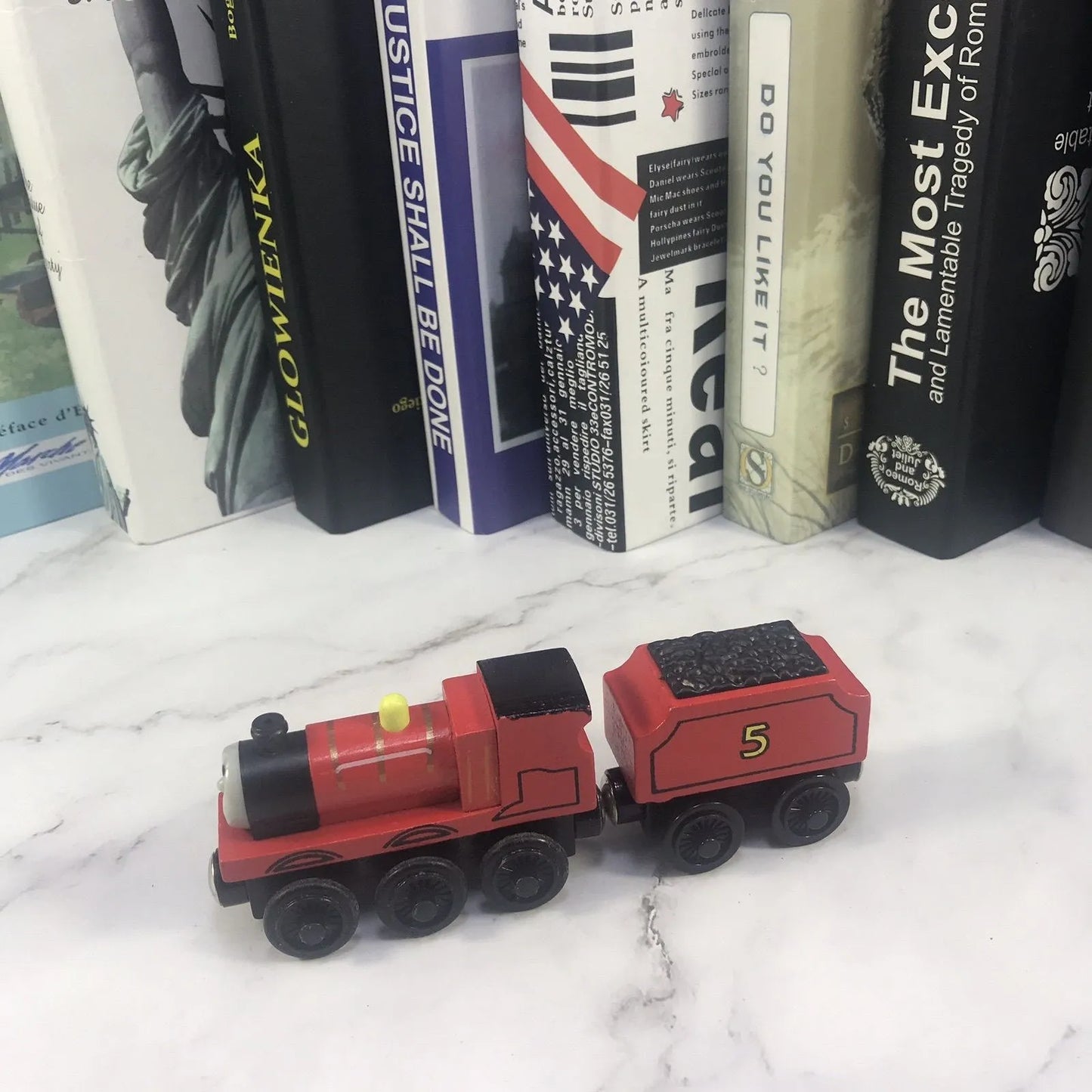 Classic Wooden Train Set for Kids