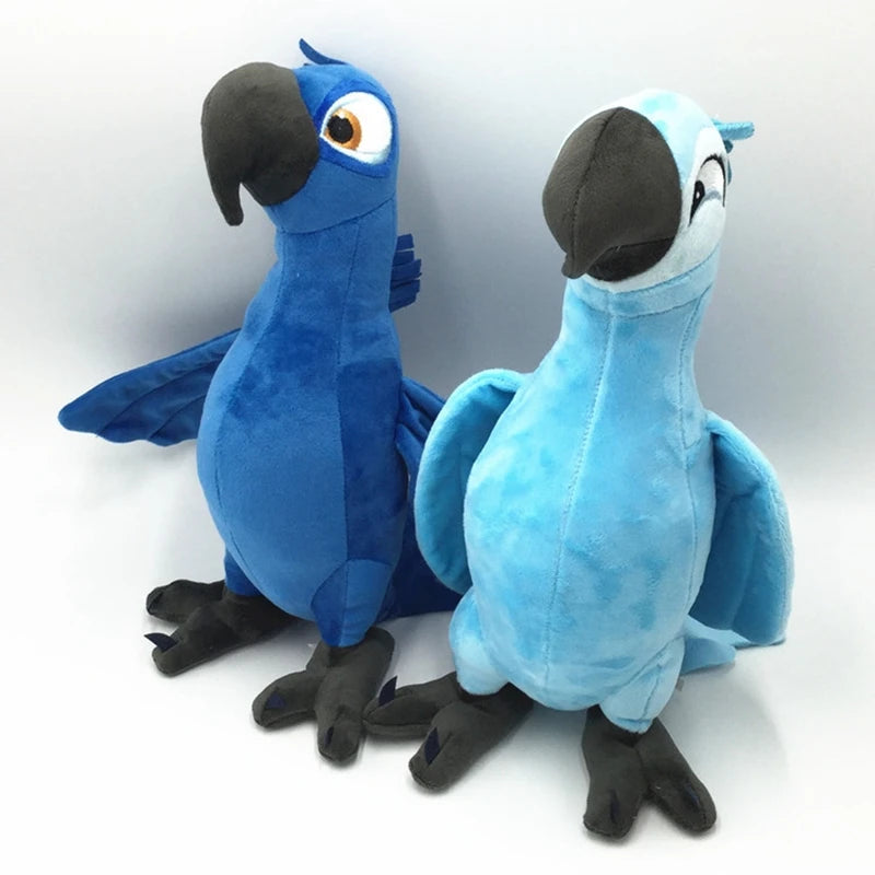 Blue Parrot Plush Toy Set – Inspired by Rio Movie Characters | Soft Stuffed Birds for Kids & Collectors