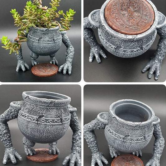 Frog Garden Planter – Whimsical Patio Pot with Legs for Plants & Succulents