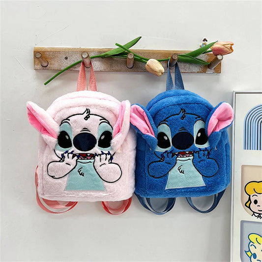 Stitch Plush Backpack – Adorable Cartoon School Bag for Kids