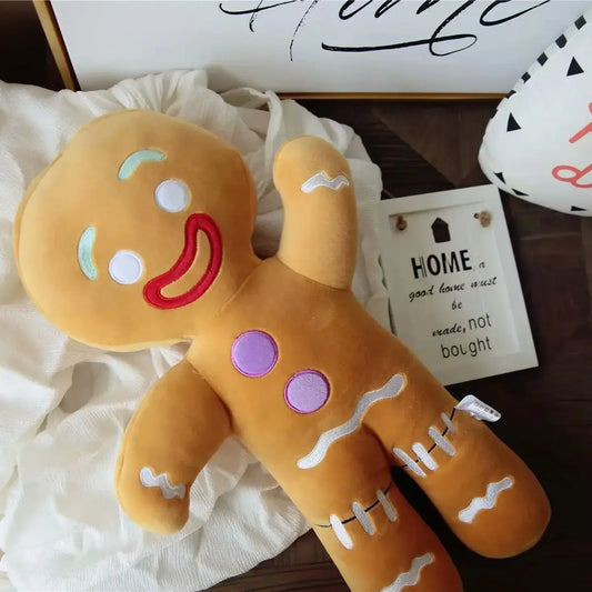 Gingerbread Biscuit Plush Toy – Soft Cookie Doll for Room Decor & Gifting