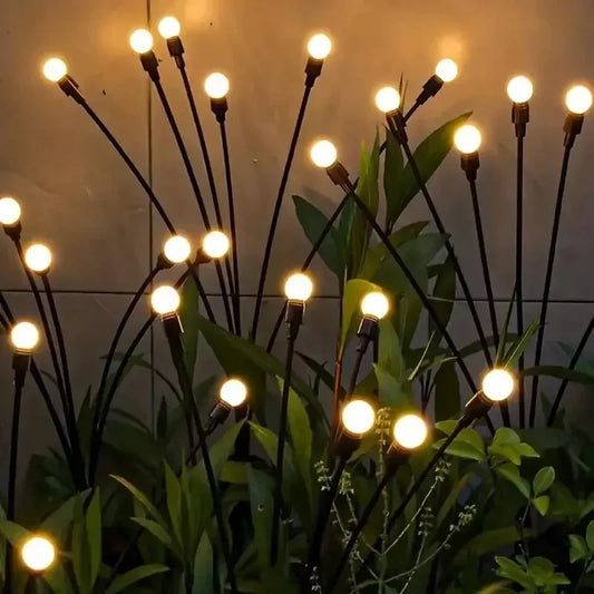 10 Lights Solar Lawn Lamp – Firefly Effect LED Garden Decor