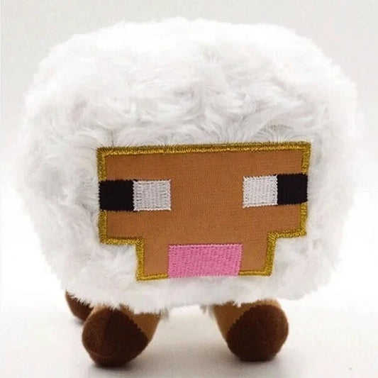 16cm Pixel Sheep Plush Toy – Soft White Stuffed Animal for Game Lovers