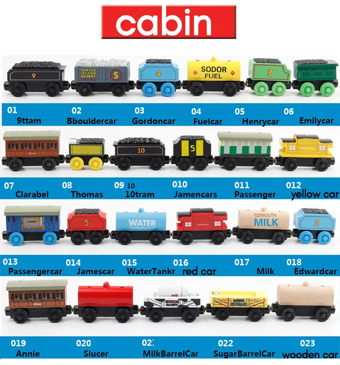 Classic Wooden Train Set for Kids