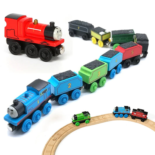 Classic Wooden Train Set for Kids