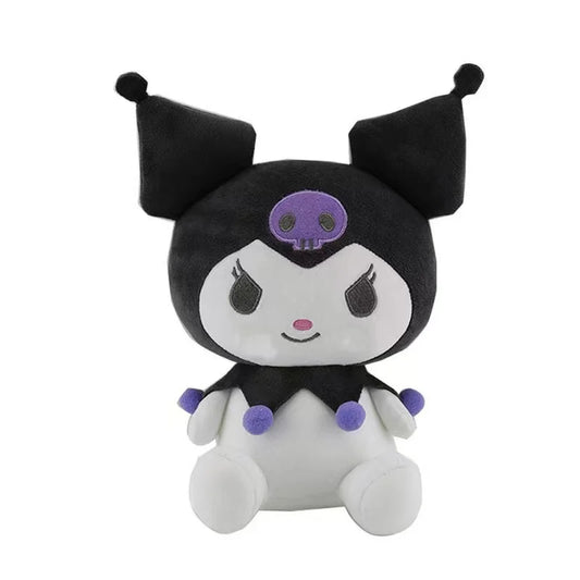 Sanrio-Inspired Kuromi Plush Pillow – Soft Kawaii Stuffed Toy for Girls & Collectors
