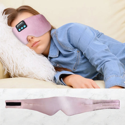 Wireless Bluetooth Eye Mask with Built-In Headphones – Music Sleep Mask for Men & Women