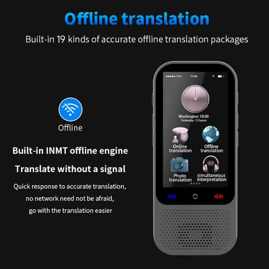S80 Pro Intelligent Translation Machine 138 Language Intelligent Recording 19 Offline Real-time Chat GPT AI Voice Photo Translat