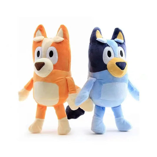 Blueyed Dog & Bingo Family Plush Toy – Soft Cartoon Stuffed Animals (17cm–28cm)