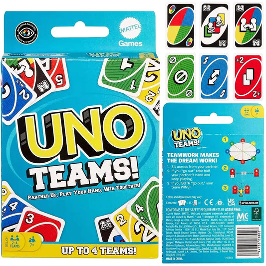 UNO TEAMS! Card Game – Fast-Paced Team Play for Ultimate Party Fun